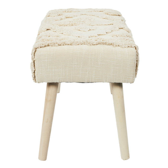 Home Deco Factory Banco Mirage 66x32x40 cm Asiento tapizado Poliéster Espuma