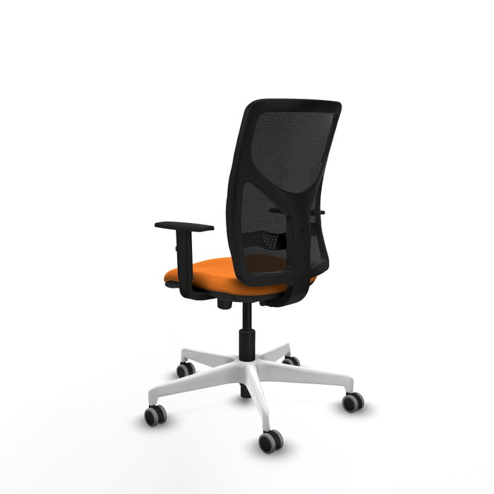 PIQUERAS Y CRESPO Silla de oficina Motilla Naranja/Negro
