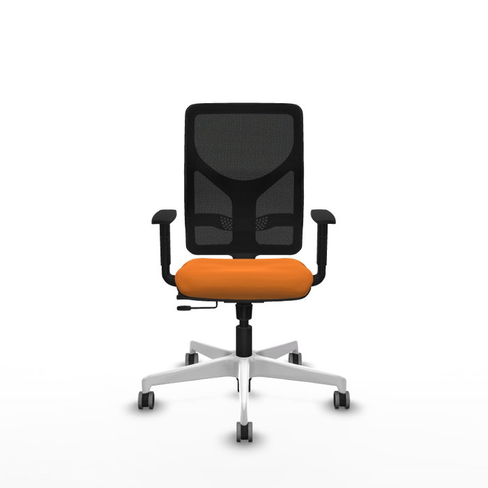PIQUERAS Y CRESPO Silla de oficina Motilla Naranja/Negro