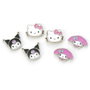 THE CARAT SHOP Set pendientes Hello Kitty & Friends con Kuromi y My Melody