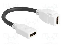DeLOCK 90684 Cable HDMI Hembra a Hembra 8K 60 Hz 0,2 m Blanco