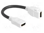 DeLOCK 90684 Cable HDMI Hembra a Hembra 8K 60 Hz 0,2 m Blanco