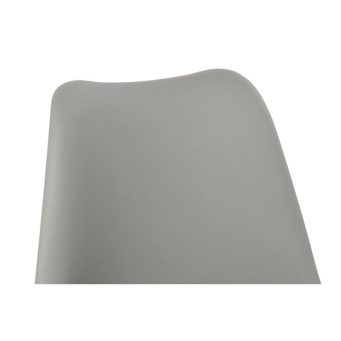 DKD Home Decor Taburete de Haya y PU Gris y Natural DKD Home Decor Taburete de Haya y PU Gris y Natural