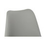 DKD Home Decor Taburete de Haya y PU Gris y Natural