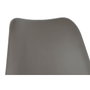 DKD Home Decor Taburete de Haya y PU Gris y Natural