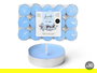 Acorde Set 30 Velas Tea Light Algodón 3H Cera Blanco 19x11.2x2.7 cm (Set de 24)