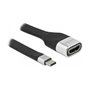 DeLOCK Cable de cinta plana FPC USB Type-C™ a HDMI 4K 60 Hz 14 cm