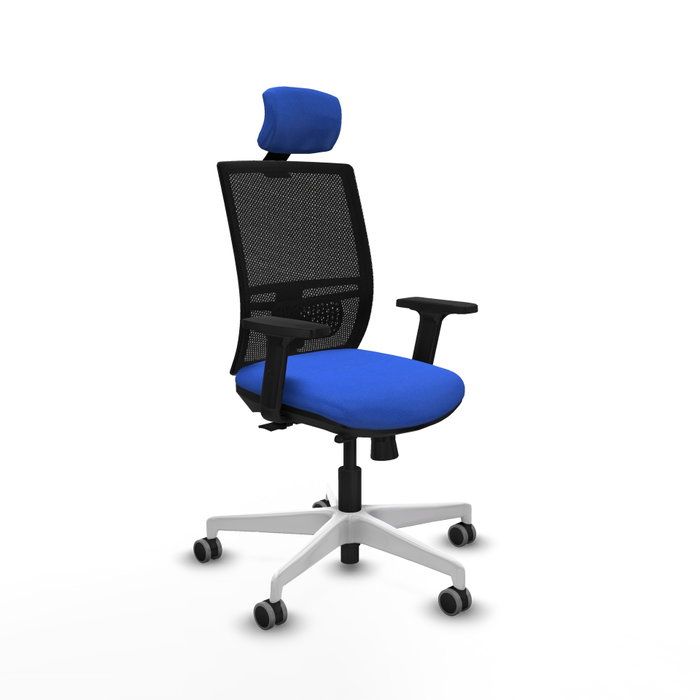 PIQUERAS Y CRESPO Silla de oficina Yunquera con mecanismo Sincro/Traslack, Azul y Negro PIQUERAS Y CRESPO Silla de oficina Yunquera con mecanismo Sincro/Traslack, Azul y Negro