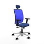 PIQUERAS Y CRESPO Silla de oficina Motilla con mecanismo Sincro Azul