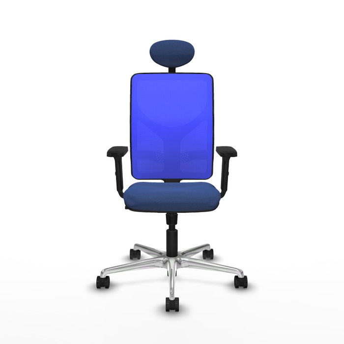 PIQUERAS Y CRESPO Silla de oficina Motilla con mecanismo Sincro Azul