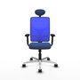 PIQUERAS Y CRESPO Silla de oficina Motilla con mecanismo Sincro Azul