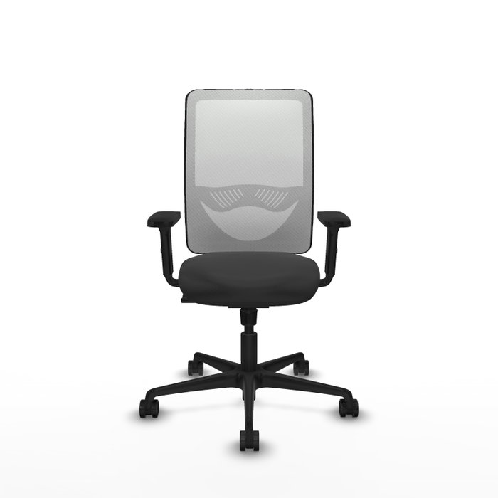PIQUERAS Y CRESPO Silla de oficina Zulema con mecanismo Sincro, Gris oscuro y Blanco PIQUERAS Y CRESPO Silla de oficina Zulema con mecanismo Sincro, Gris oscuro y Blanco