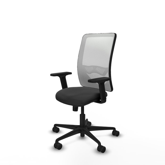 PIQUERAS Y CRESPO Silla de oficina Zulema con mecanismo Sincro, Gris oscuro y Blanco PIQUERAS Y CRESPO Silla de oficina Zulema con mecanismo Sincro, Gris oscuro y Blanco