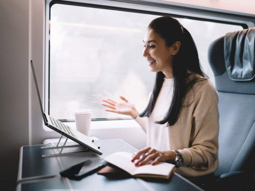 Durable Soporte Elevador Portátil Plegable Aluminio Plata 505123 Ajustable hasta 15" Carga 5kg