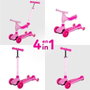 Color Baby Patinete Scooter Ride On 4 En 1 Rosa