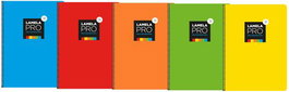 LAMELA Bloc tapa extra dura 100h cuadrícula 3 mm surtido (Set de 5)