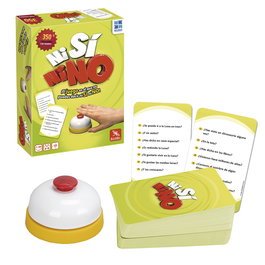 MEGABLEU Juego de Mesa Ni Si Ni No Compacto 678410 - Español, Edad +6 Años, De 2 a 6 Jugadores, Incluye Timbre