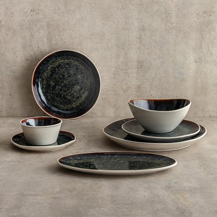 Plato Postre Porcelana Elite Bidasoa 20 cm (12 Unidades)