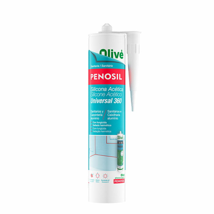 Penosil Silicona Acética Sanitaria Universal 360 Translúcida 280 ml Penosil Silicona Acética Sanitaria Universal 360 Translúcida 280 ml