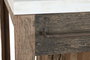 DKD Home Decor Isla Cocina India 1c25 Natural Blanco Madera Reciclada Marmol 60 x 97 x 120 cm