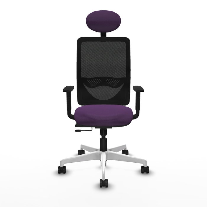 PIQUERAS Y CRESPO Silla de oficina Zulema Morado y Negro PIQUERAS Y CRESPO Silla de oficina Zulema Morado y Negro