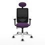 PIQUERAS Y CRESPO Silla de oficina Zulema Morado y Negro