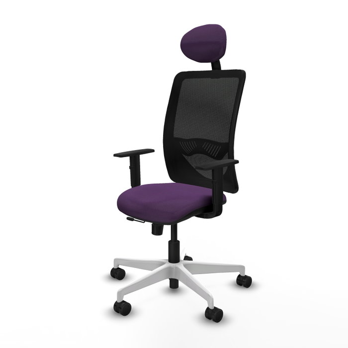 PIQUERAS Y CRESPO Silla de oficina Zulema Morado y Negro PIQUERAS Y CRESPO Silla de oficina Zulema Morado y Negro