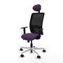 PIQUERAS Y CRESPO Silla de oficina Zulema Morado y Negro
