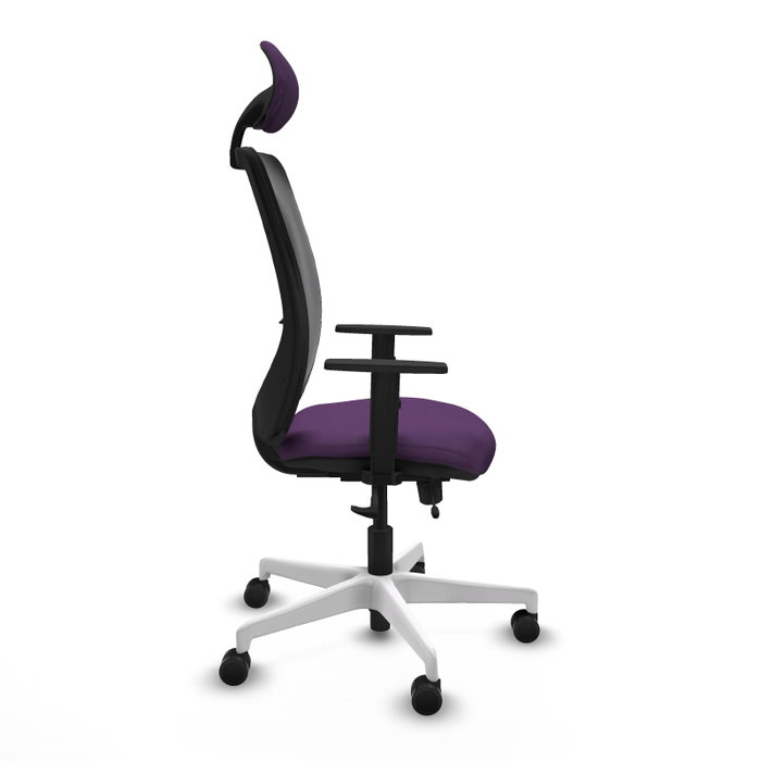 PIQUERAS Y CRESPO Silla de oficina Zulema Morado y Negro PIQUERAS Y CRESPO Silla de oficina Zulema Morado y Negro