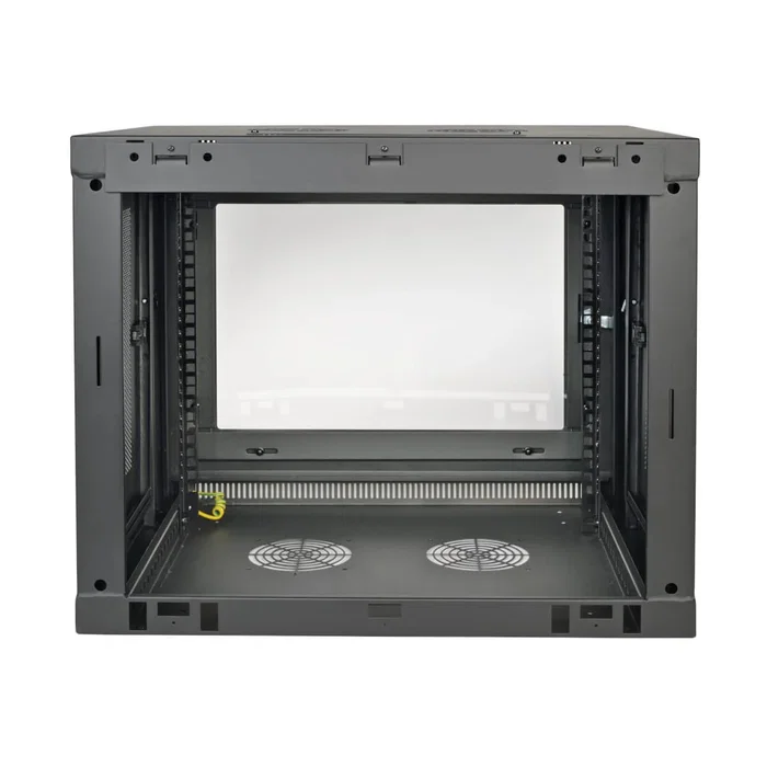Eaton Tripp Lite SRW9UG Armario Rack de Pared 9U, Negro, Acero, Puerta Acrílico, Capacidad 91 kg, Para Switch/Equipo Red