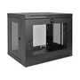 Eaton Tripp Lite SRW9UG Armario Rack de Pared 9U, Negro, Acero, Puerta Acrílico, Capacidad 91 kg, Para Switch/Equipo Red