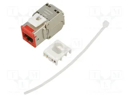 GOOBAY Módulo RJ45 Keystone Cat 6a Plata