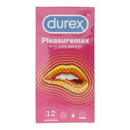 Durex Pleasure Me Condones masculinos Ribbed & Dotted 12 pzs