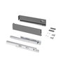 Emuca Kit Cajón Exterior Protone 30kg Gris Antracita 450mm