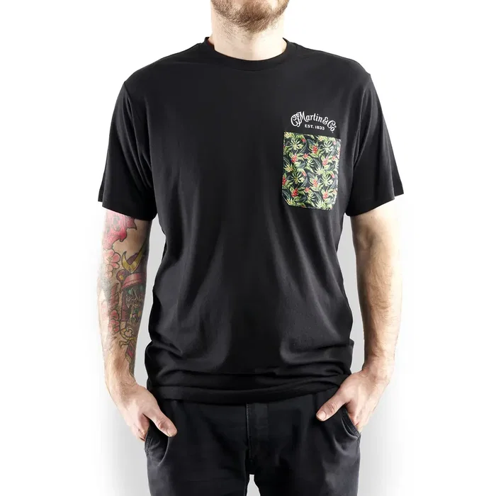 Martin O'Ahu® Collection Pocket Camiseta - Negra (L)