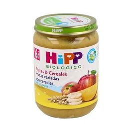 HIPP Potito Frutas Variadas con Cereales 6 Meses 190g Bio