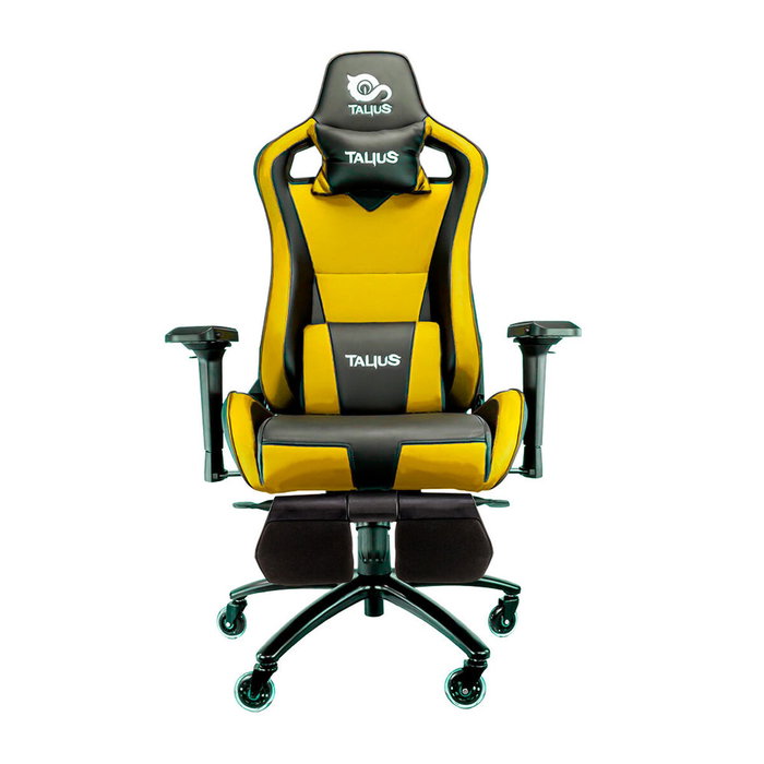 Talius Silla Caiman V2 Gaming Negro/Amarillo con Reposapiés