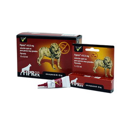 Fiprex XL Pipetas Antiparasitarias para Perros de 40 a 55 kg, Paquete de 12 Unidades