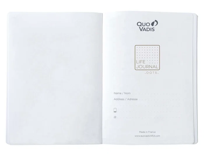 Quo vadis Libreta Life Journal Infinite Dots azul