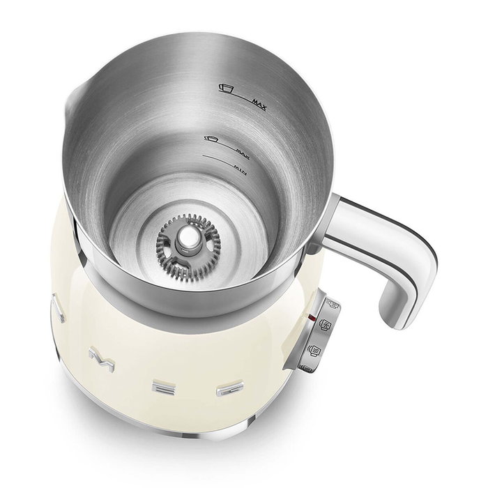 Smeg MFF11CREU Espumador de Leche Automático Estilo Años 50 Crema Smeg MFF11CREU Espumador de Leche Automático Estilo Años 50 Crema