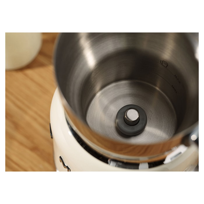Smeg MFF11CREU 50`s Style Calentador y espumador de leche automático Crema 0,6 L 8 funciones caliente y fría