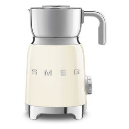 Smeg MFF11CREU Calentador y Espumador de Leche Automático, 50s Style, Color Crema, Acero Inoxidable, 250 ml, 0.6 L, Función Caliente y Fría