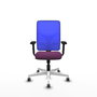 PIQUERAS Y CRESPO Silla de oficina Motilla con mecanismo Sincro, Morado y Azul