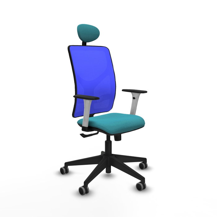 PIQUERAS Y CRESPO Silla de oficina Motilla con mecanismo Sincro, Turquesa y Azul PIQUERAS Y CRESPO Silla de oficina Motilla con mecanismo Sincro, Turquesa y Azul