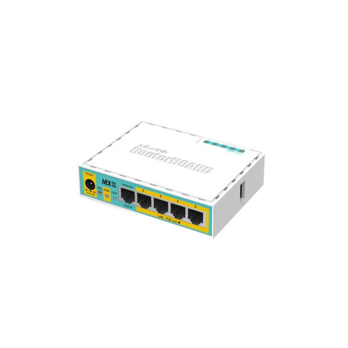 MIKROTIK hEX PoE lite router Ethernet rápido Blanco