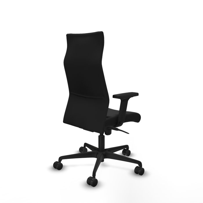 PIQUERAS Y CRESPO Sillón Albacete Negro Similpiel con Mecanismo Sincro y Brazos 2D