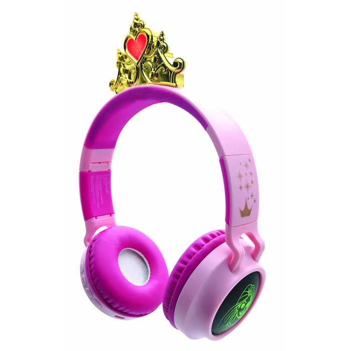 Lexibook Auriculares Bluetooth de Princesas Disney con efectos de luz