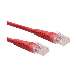 ROLINE Cable de parcheo Cat.6 Clase E UTP Rojo 3m