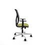 PIQUERAS Y CRESPO Silla de oficina Motilla con mecanismo Sincro, Verde oliva y Gris