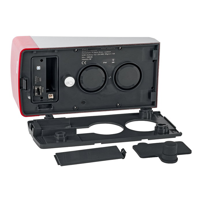 Homematic IP eQ-3 153208A0 Alarmsirene Außen, 868 MHz, IP44, para exteriores